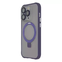  TectoShield Ring Secure MagSafe-kompatibilis tok iPhone 15 Pro - lila