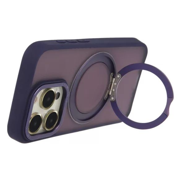 TectoShield Secure Spinning MagSafe-kompatibilis tok iPhone 15 - lila