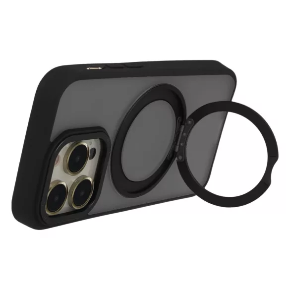 TectoShield Secure Spinning MagSafe-kompatibilis tok iPhone 15 Plus - fekete