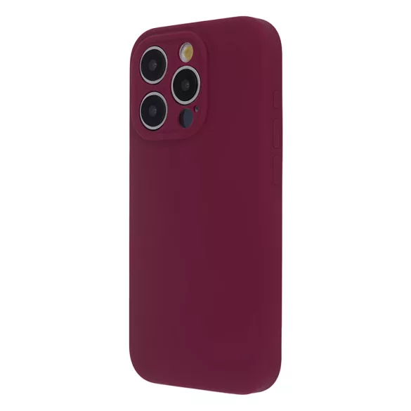 TectoShield Soft Touch MagSafe-kompatibilis tok iPhone 12 - bordó