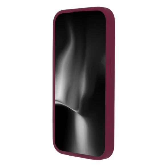 TectoShield Soft Touch MagSafe-kompatibilis tok iPhone 12 - bordó