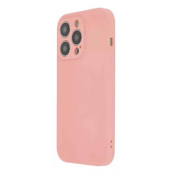 TectoShield Soft Touch MagSafe-kompatibilis tok iPhone 15 Plus - pasztel rózsaszín