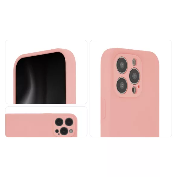 TectoShield Soft Touch MagSafe-kompatibilis tok iPhone 15 Plus - pasztel rózsaszín