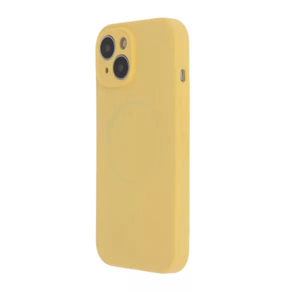TectoShield Soft Touch MagSafe-kompatibilis tok iPhone 15 Pro Max - pasztel sárga