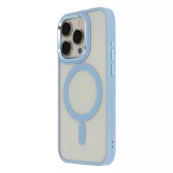   TectoShield Satin Elegant MagSafe-kompatibilis tok iPhone 15 Plus - kék