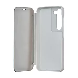 TectoShield Fold Mirror View könyvtok Samsung Galaxy A14 4G/5G - ezüst színű
