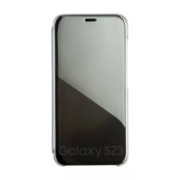 TectoShield Fold Mirror View könyvtok Samsung Galaxy A14 4G/5G - ezüst színű