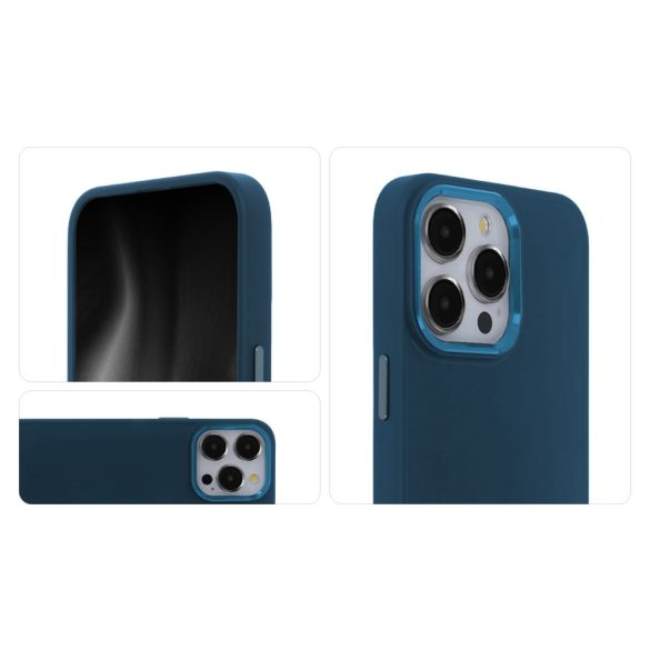 TectoShield Satin Touch tok Samsung Galaxy A54 - sötétkék