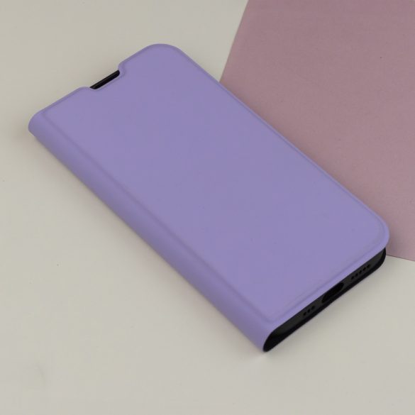 Smart Soft könyvtok Motorola Moto E22/E22i - világos lila