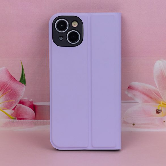 Smart Soft könyvtok Motorola Moto E13 - világos lila