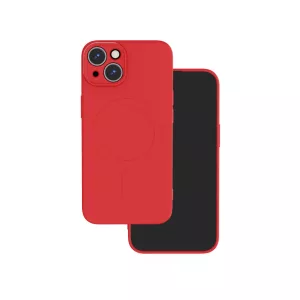 Simple Color MagSafe-kompatibilis tok iPhone 15 - piros