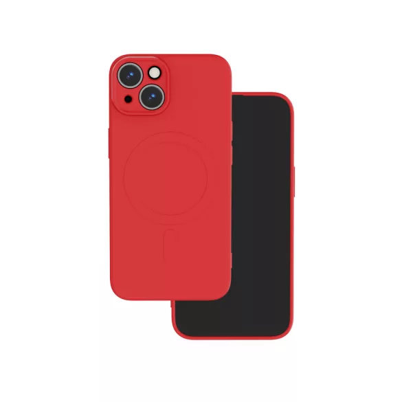 Simple Color MagSafe-kompatibilis tok iPhone 15 - piros
