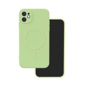 Simple Color MagSafe-kompatibilis tok iPhone 12 - világoszöld