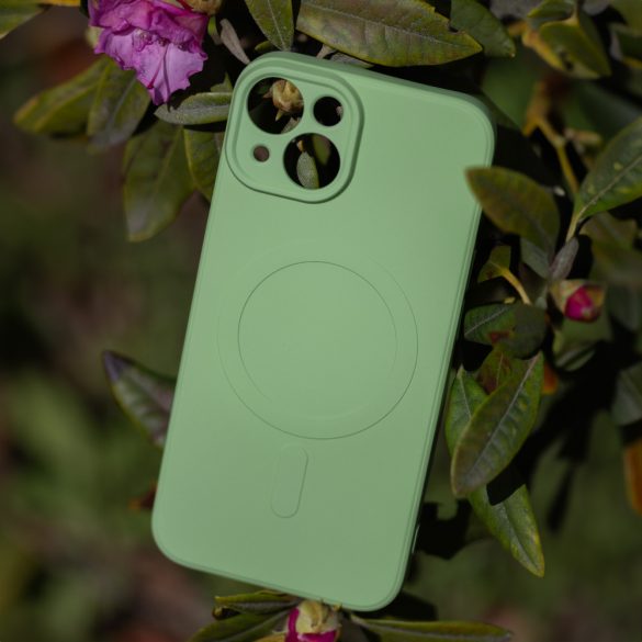 Simple Color MagSafe-kompatibilis tok iPhone 14 Pro - világoszöld