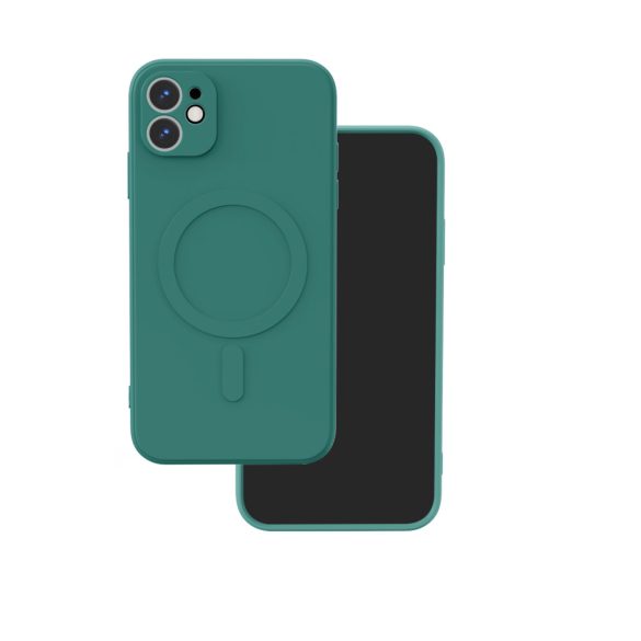 Simple Color MagSafe-kompatibilis tok iPhone 11 - sötétzöld