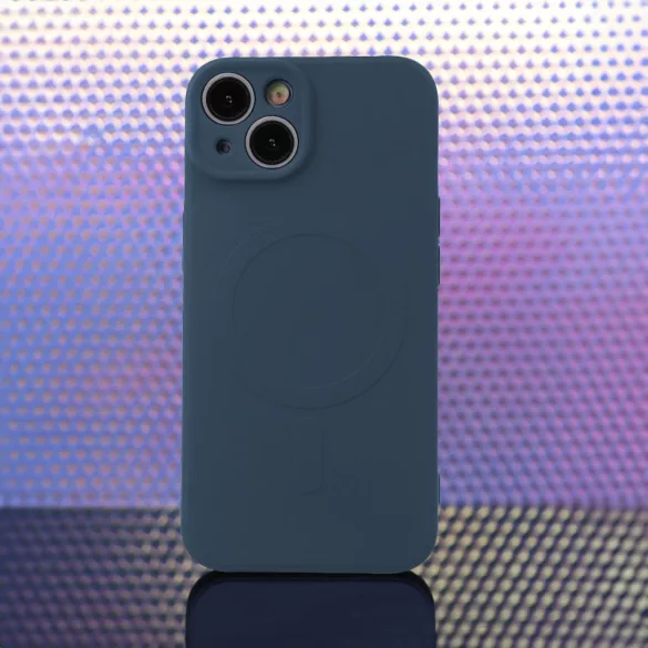 Simple Color MagSafe-kompatibilis tok iPhone 15 - tengerészkék