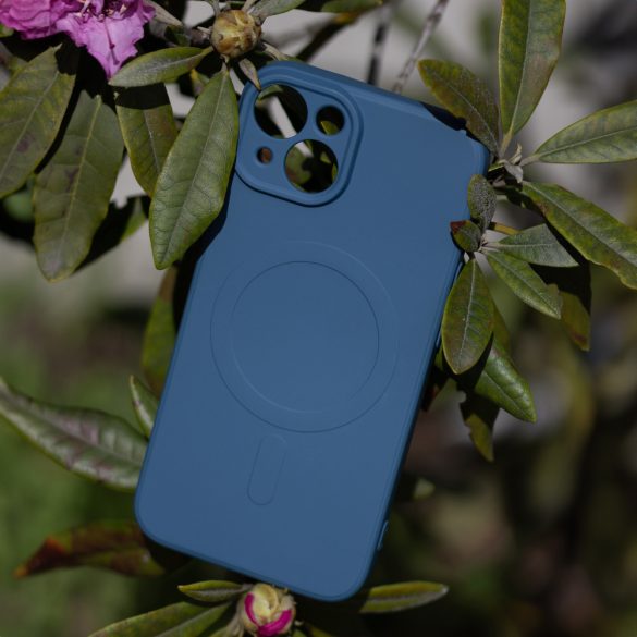 Simple Color MagSafe-kompatibilis tok iPhone 15 Pro - tengerészkék