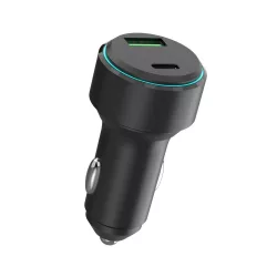   Forever LS-AC-32 autós töltő 1xUSB-A és 1xUSB-C csatlakozással 32W