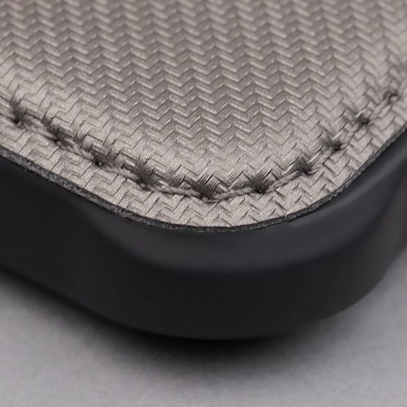 Smart Carbon könyvtok Samsung Galaxy A34 5G - ezüst színű