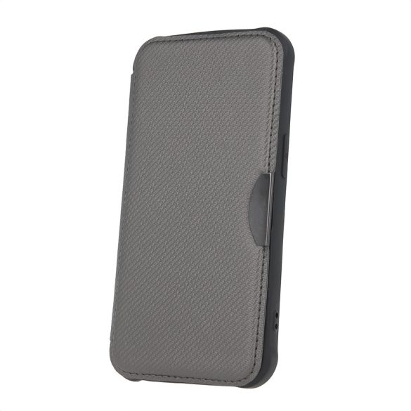 Smart Carbon könyvtok Xiaomi Redmi Note 13 5G - ezüst színű