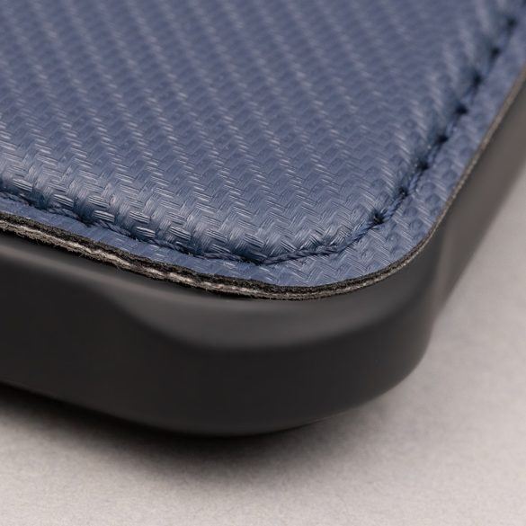 Smart Carbon könyvtok Samsung Galaxy A34 5G - tengerészkék