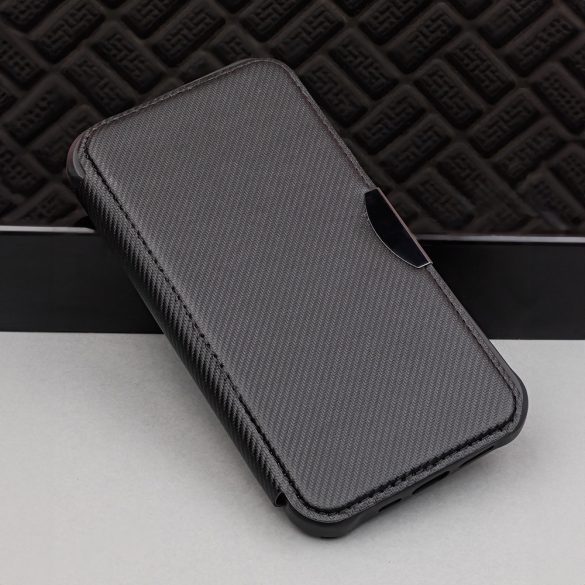 Smart Carbon könyvtok Samsung Galaxy A34 5G - fekete