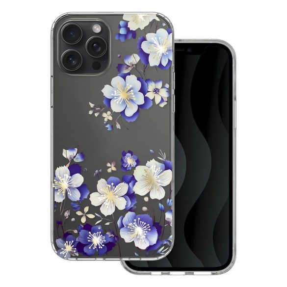 IMD print tok iPhone 12/12 Pro - "floral" mintás