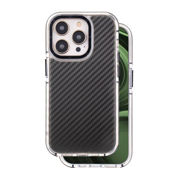 Acrylic Carbon tok iPhone 14 Pro - fekete