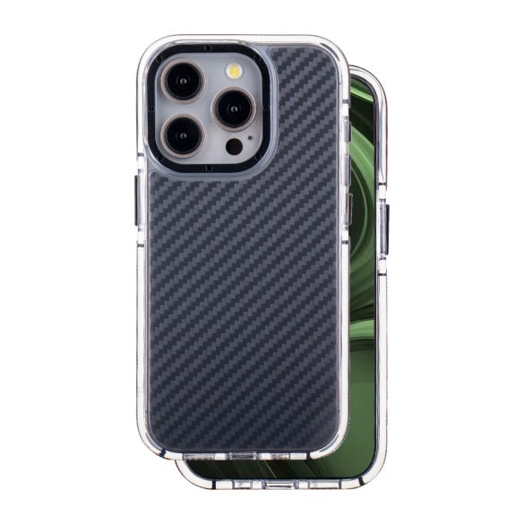 Acrylic Carbon tok iPhone 15 Pro - fekete
