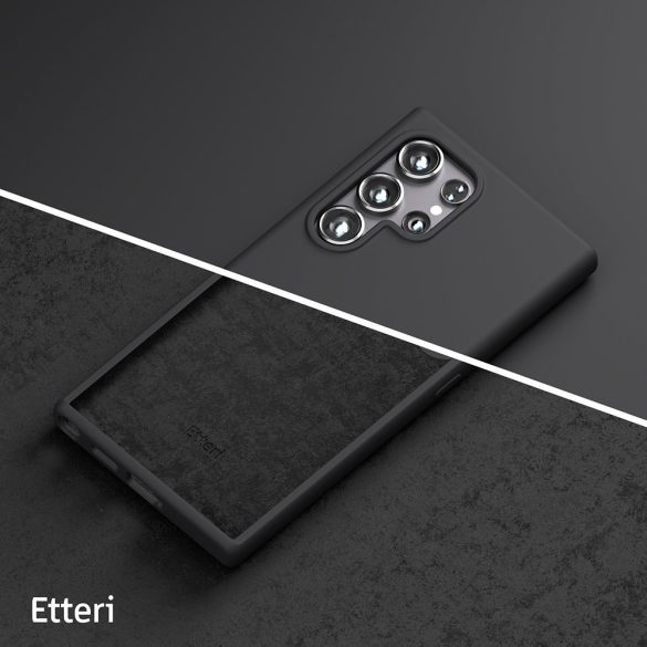 Etteri Silicone tok Samsung Galaxy S24 Ultra - fekete