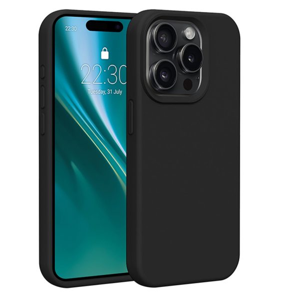 Etteri Silicone tok iPhone 15 Pro - fekete