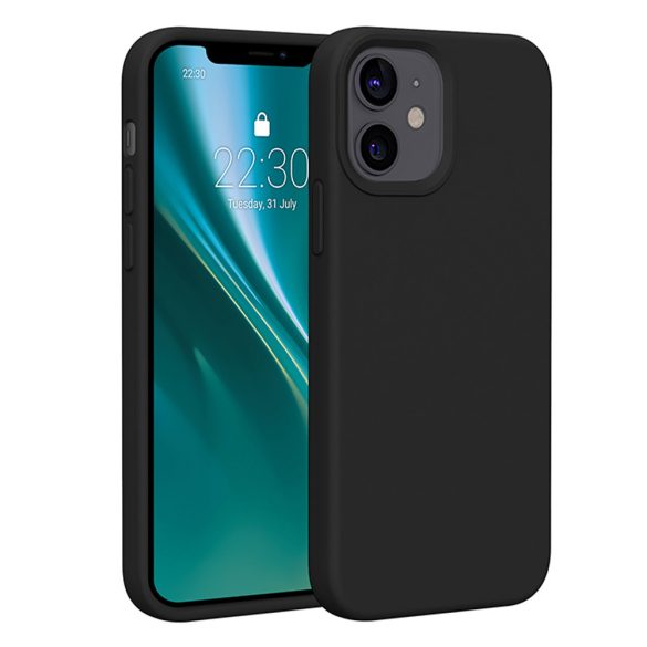 Etteri Silicone tok iPhone 12/12 Pro - fekete