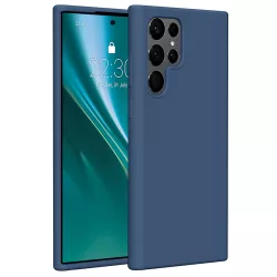 Etteri Silicone tok Samsung Galaxy S22 Ultra - sötétkék