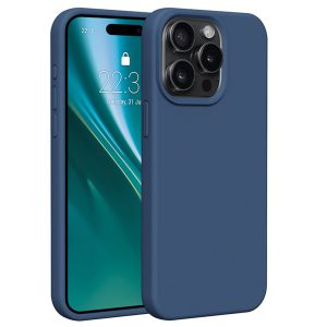 Etteri Silicone tok iPhone 15 Pro Max - sötétkék