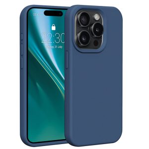 Etteri Silicone tok iPhone 15 Pro - sötétkék