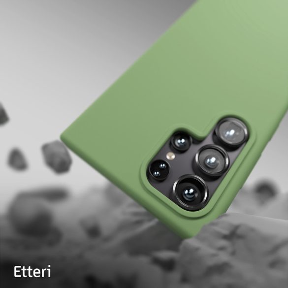 Etteri Silicone tok Samsung Galaxy S24 Ultra - világoszöld