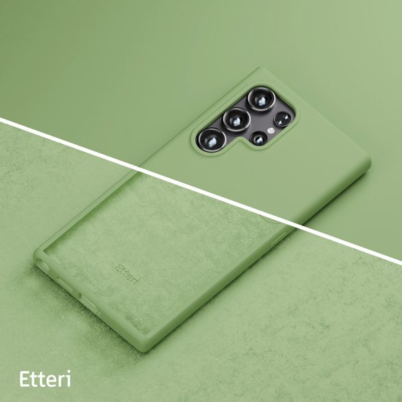 Etteri Silicone tok Samsung Galaxy S24 Ultra - világoszöld
