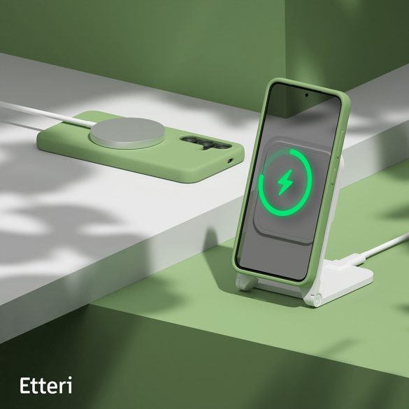 Etteri Silicone tok Samsung Galaxy S24 Plus - világoszöld