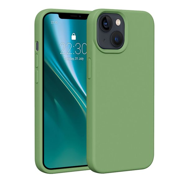 Etteri Silicone tok iPhone 13 - világoszöld