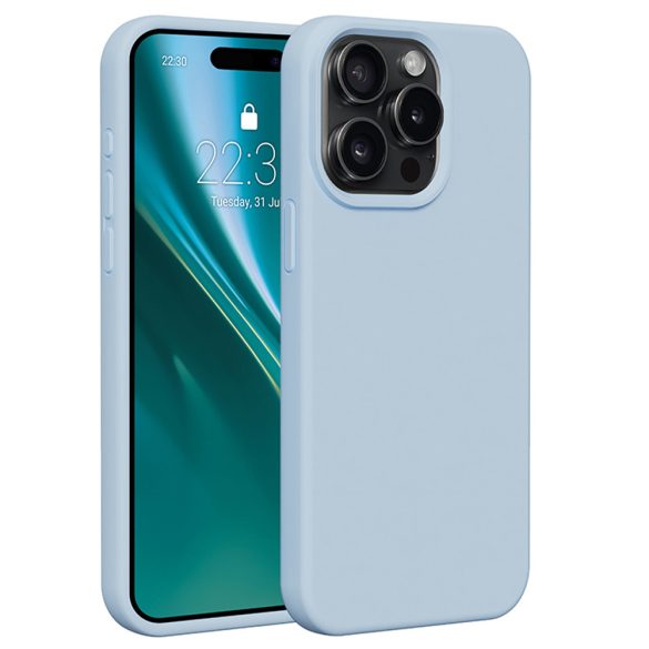 Etteri Silicone tok iPhone 15 Pro Max - világoskék