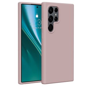 Etteri Silicone tok Samsung Galaxy S24 Ultra - halvány rózsaszín