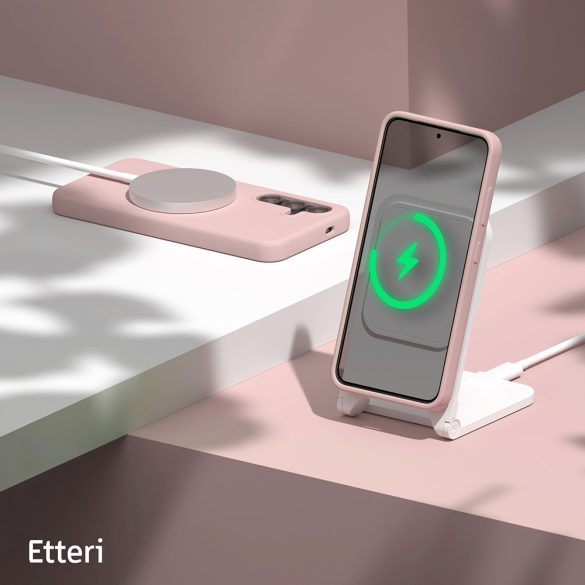 Etteri Silicone tok Samsung Galaxy S24 Plus - halvány rózsaszín