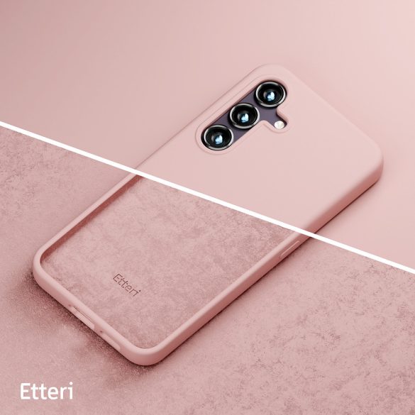 Etteri Silicone tok Samsung Galaxy S24 - halvány rózsaszín