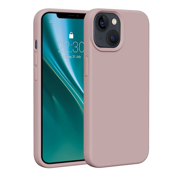 Etteri Silicone tok iPhone 13 - halvány rózsaszín