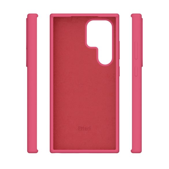 Etteri Silicone tok Samsung Galaxy S24 Ultra - málnapiros