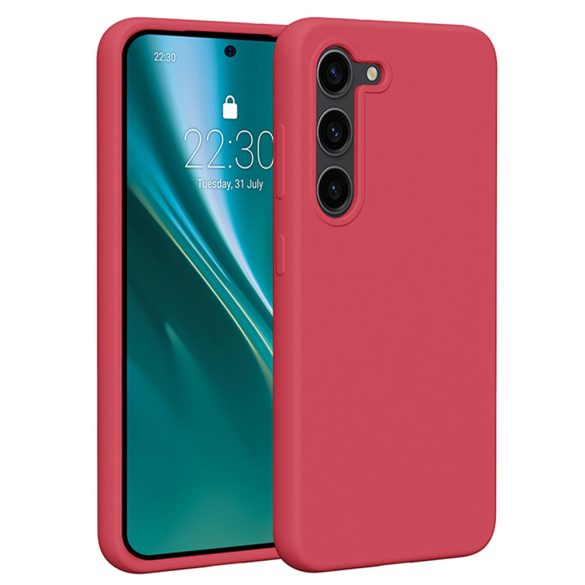 Etteri Silicone tok Samsung Galaxy S23 - málnapiros