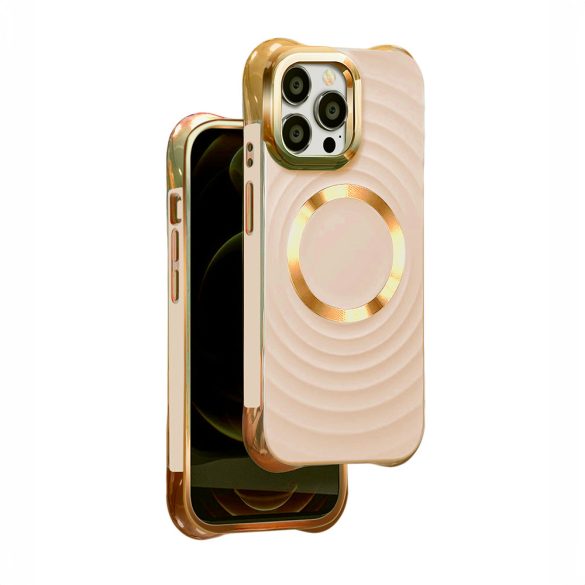 Circle Glam MagSafe-kompatibilis tok iPhone 14 Pro - rózsaszín