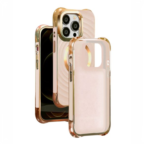 Circle Glam MagSafe-kompatibilis tok iPhone 14 Pro - rózsaszín