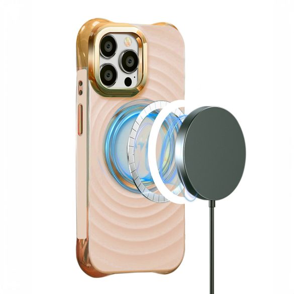 Circle Glam MagSafe-kompatibilis tok iPhone 14 Pro - rózsaszín