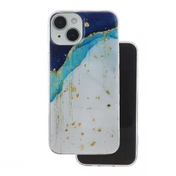 Gold Glam tok iPhone 13 Pro - "iceberg" mintás